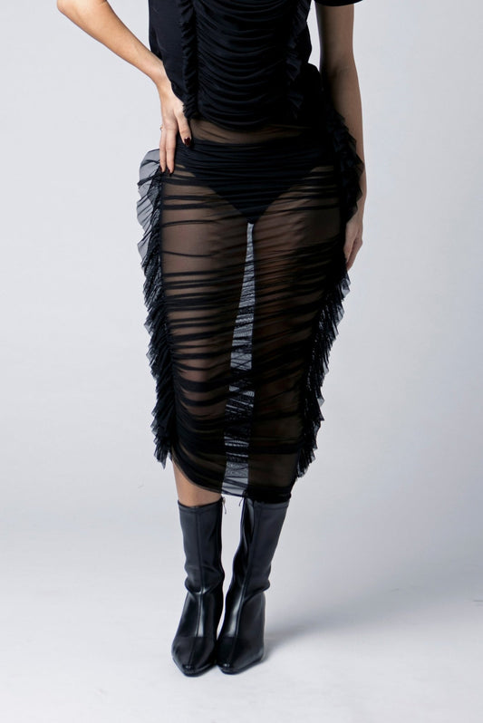 Long gathered skirt - Nicole Quadrio